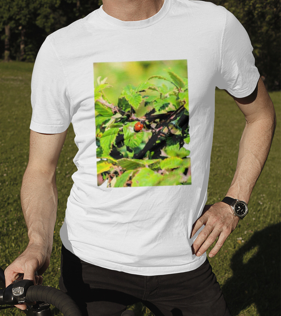 Spot In Nature With Ladybug On Leaf T-Shirt