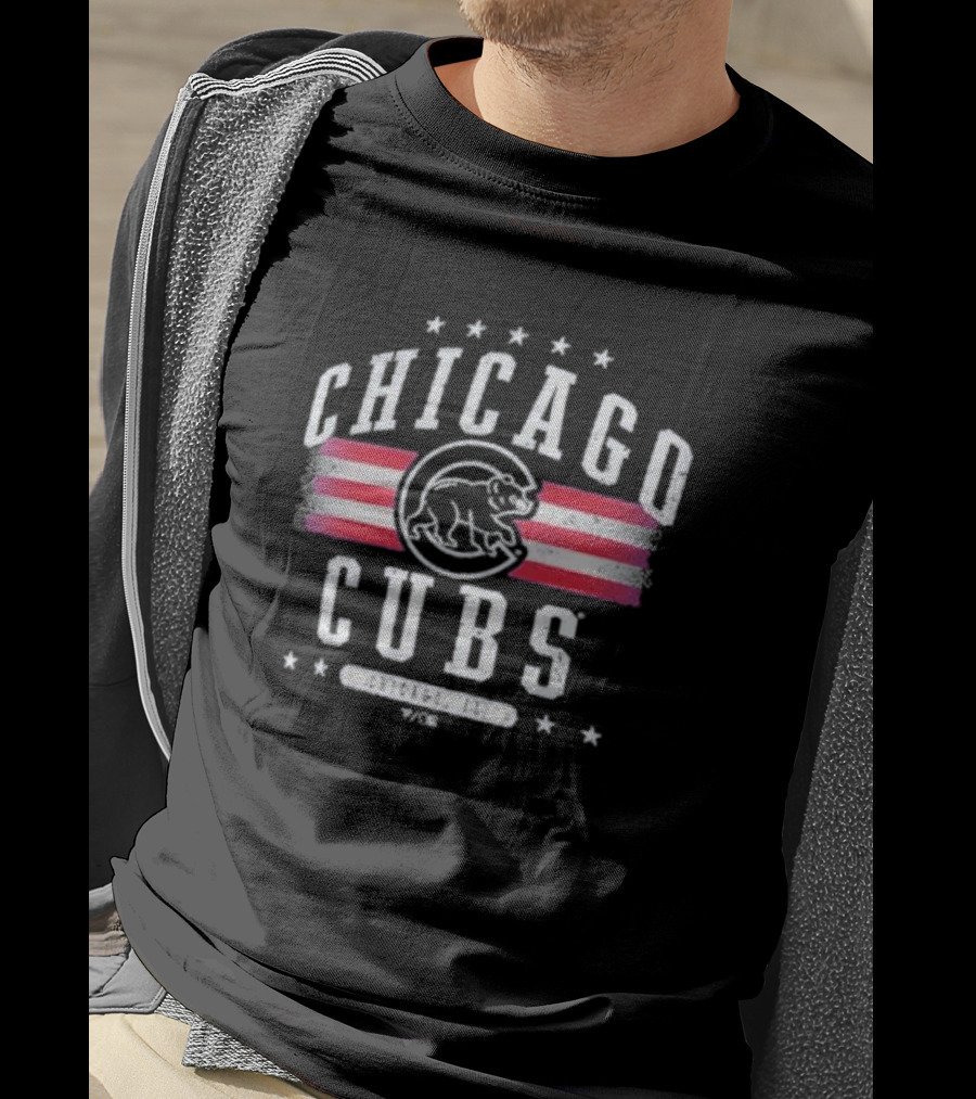 Chicago Cubs Vintage Americana Style Chicago, Illinois T-Shirt