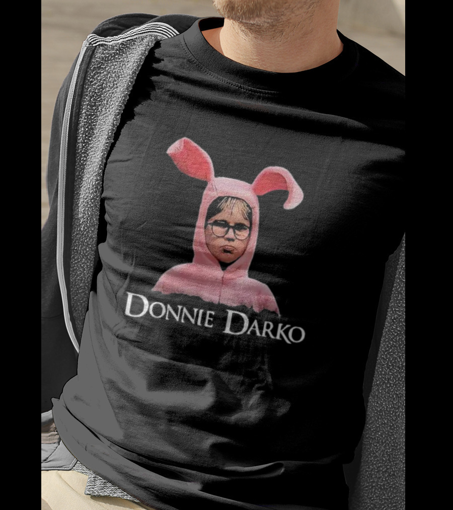 Donnie Darko Pink Bunny Character Crewneck T-Shirt