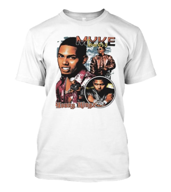 Myke Towers Young Kingz Bold Urban Style Portraits T-Shirt