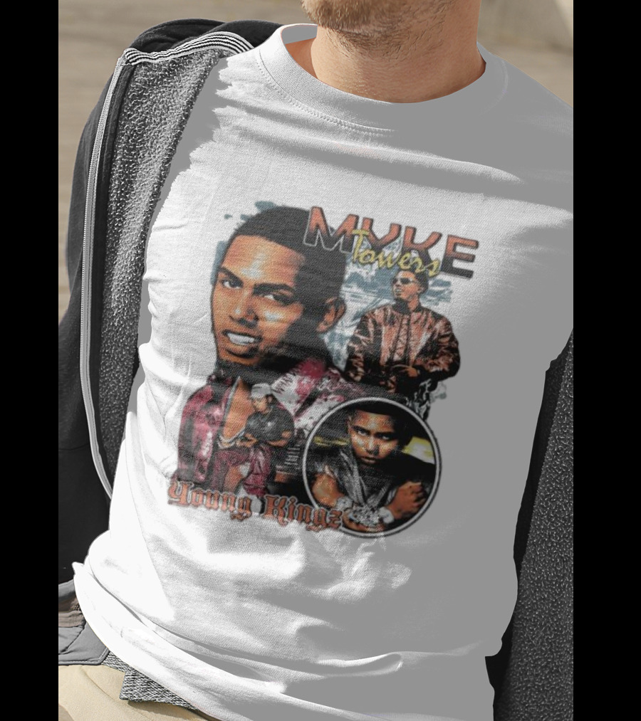Myke Towers Young Kingz Bold Urban Style Portraits T-Shirt