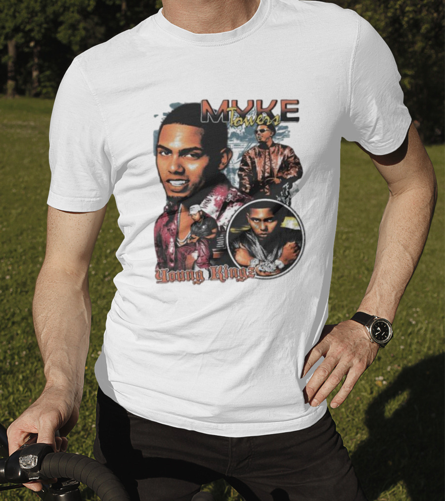 Myke Towers Young Kingz Bold Urban Style Portraits T-Shirt