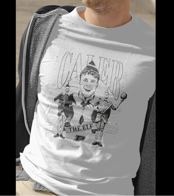Caleb The Elf Purdue Basketball Holiday T-Shirt