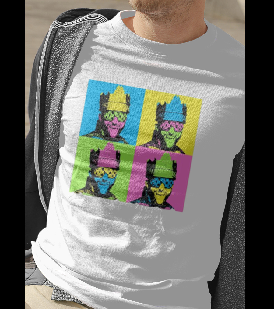 Deathmatch King Pop Art Style Color Blocks T-Shirt