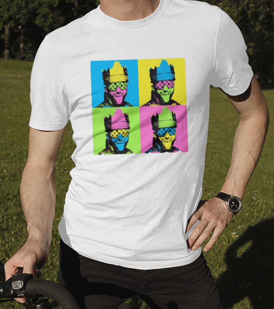 Deathmatch King Pop Art Style Color Blocks T-Shirt
