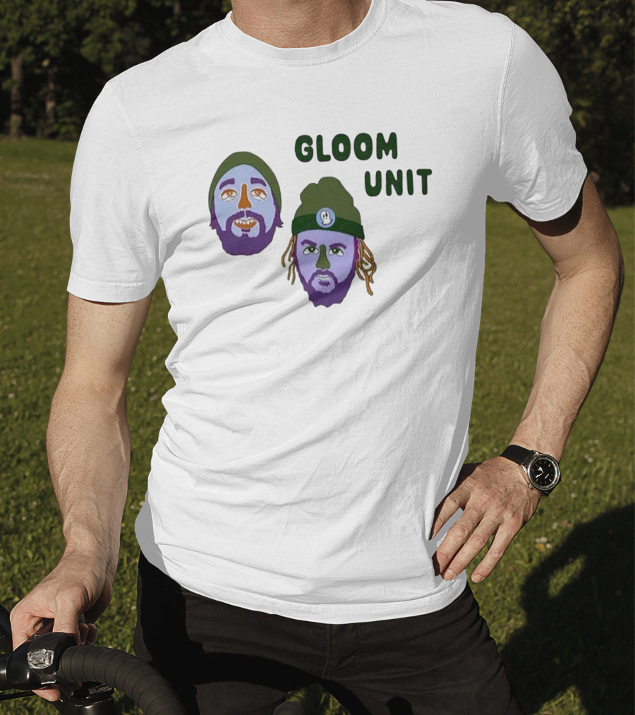 Hell’s Boomin Gloom Unit Purple Faces Green Beanies T-Shirt