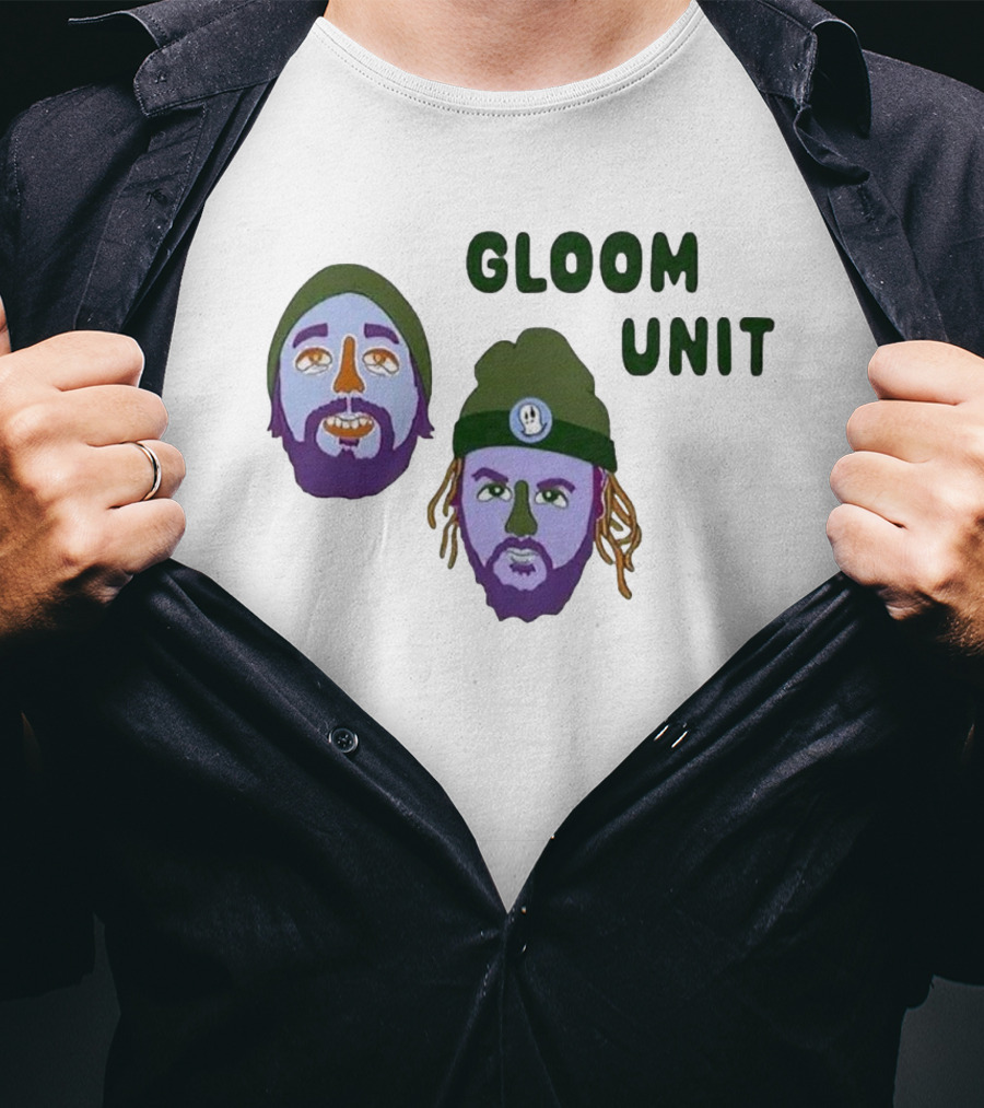 Hell’s Boomin Gloom Unit Purple Faces Green Beanies T-Shirt