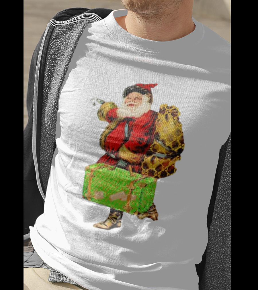 Market Designer Santa Vintage Luggage T-Shirt