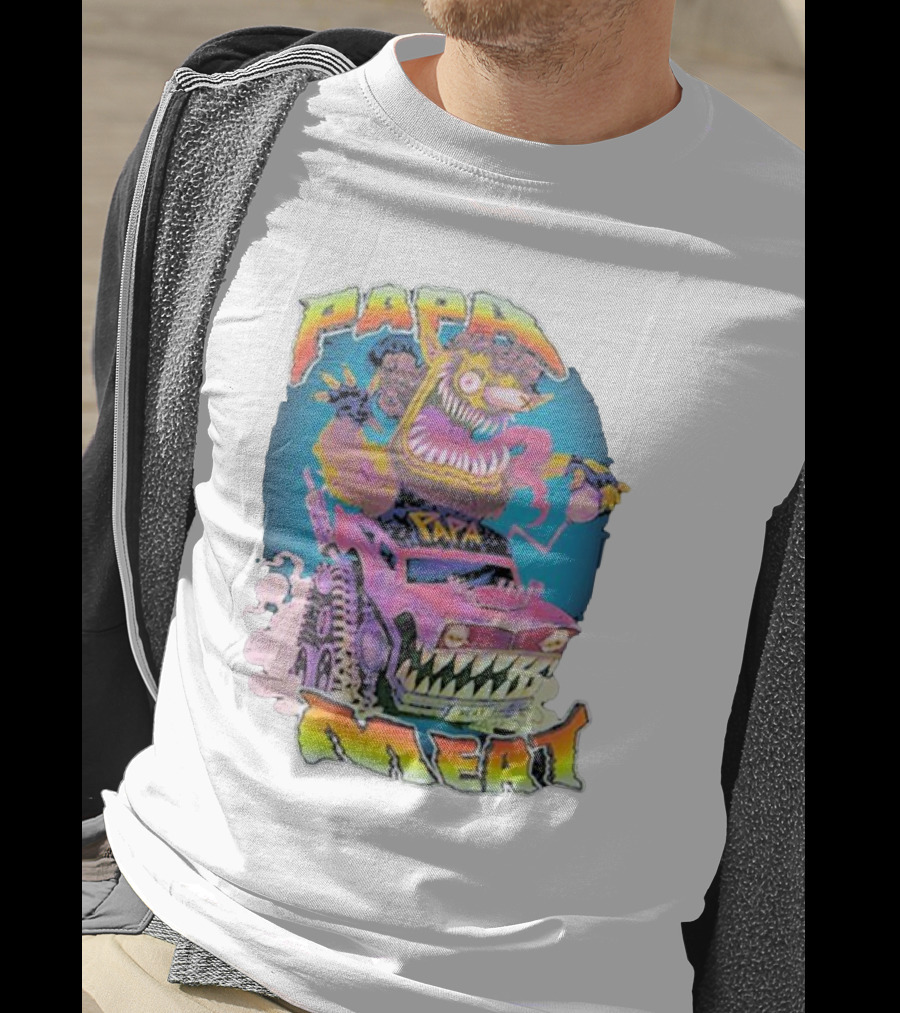 Papa Meat Crazy Monster Truck Adventure T-Shirt