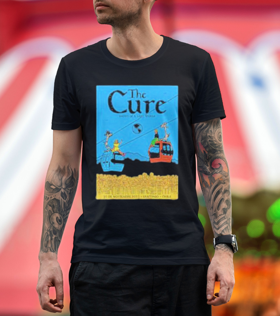 The Cure 30 de Noviembre 2013 Santiago Chile Show of a Lost World T-Shirt