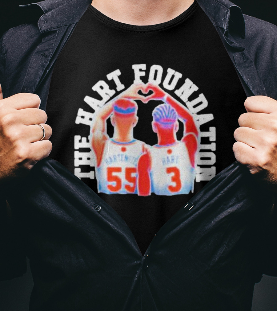 The Hart Foundation Hart Hartenstein 55 Heart 3 T-Shirt