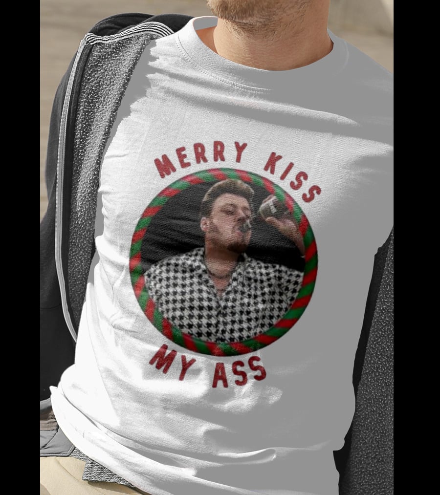 Merry Kiss My Ass Trailer Park Christmas T-Shirt