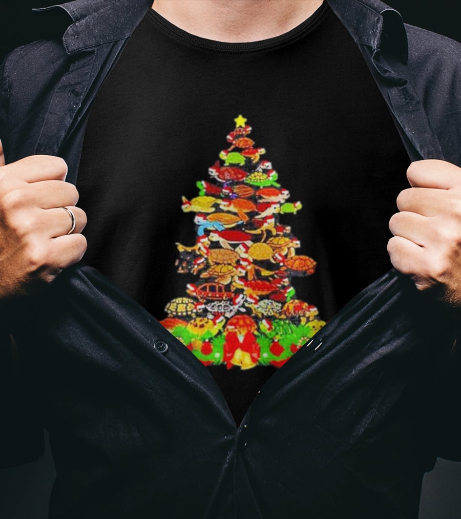 Turtles Christmas Tree Holiday T-Shirt