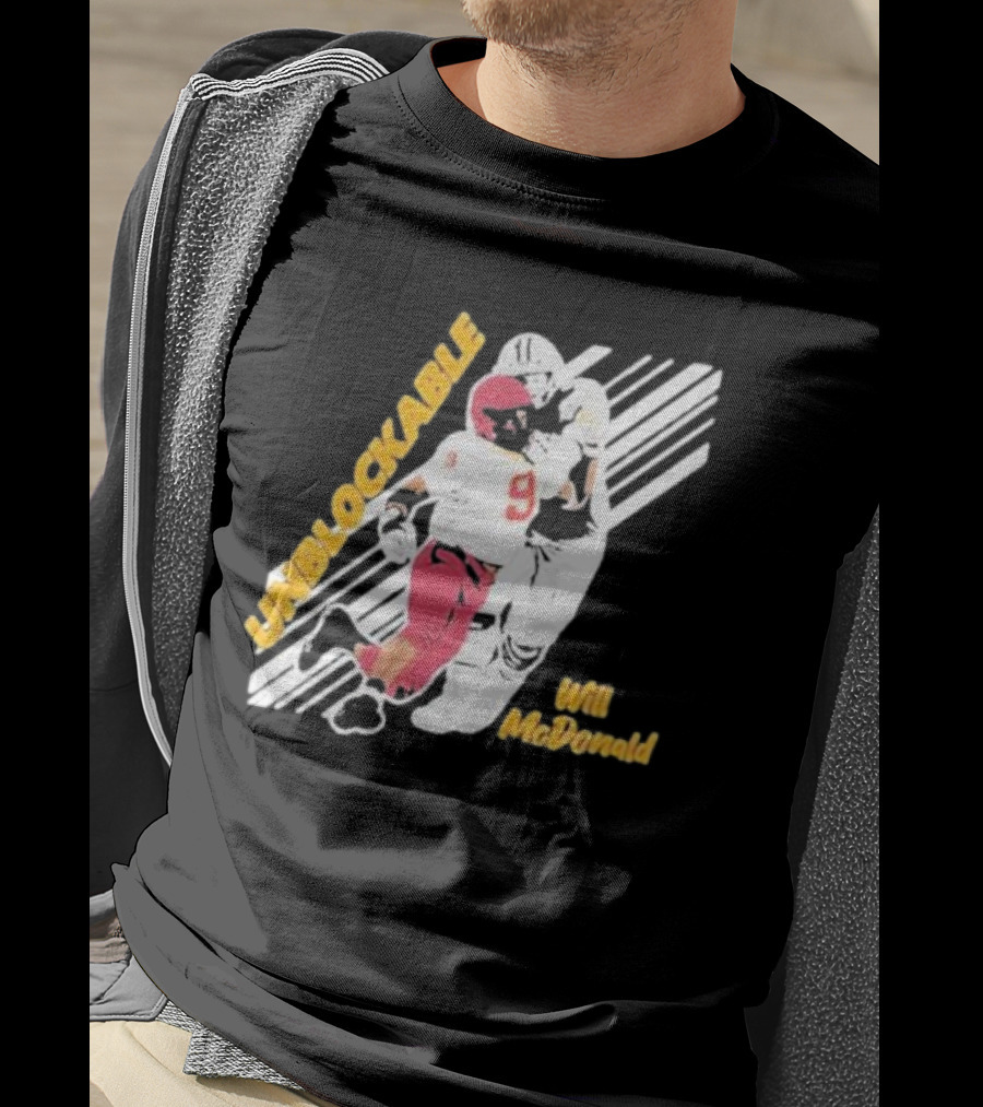 Will McDonald Unblockable Football Player 9 T-Shirt