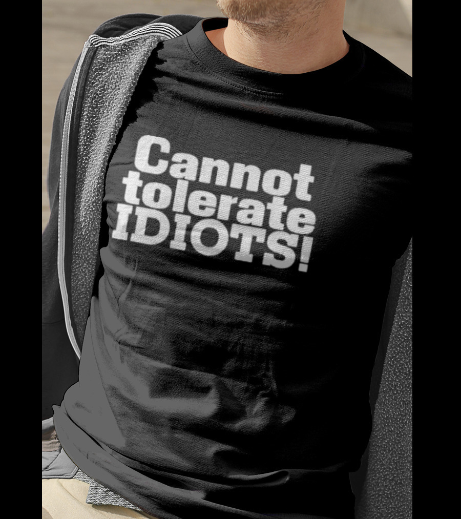 Zach Zimmerman Cannot Tolerate Idiots T-Shirt