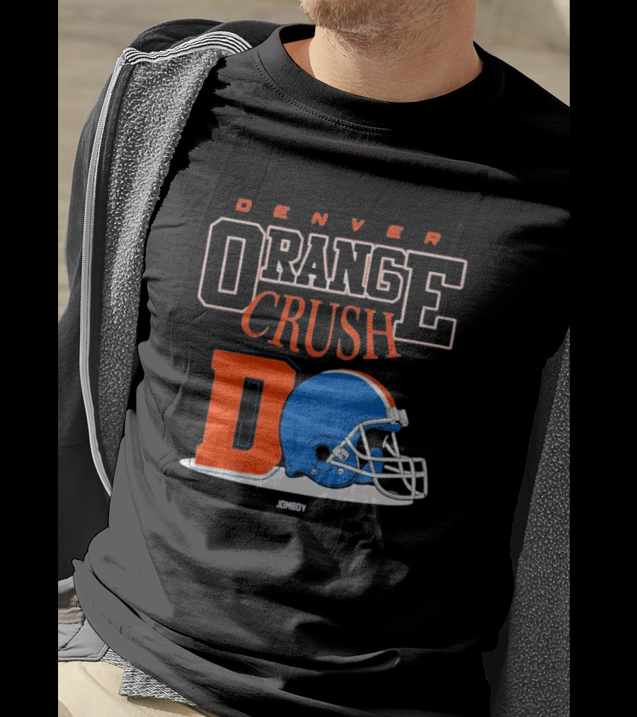Denver Broncos Orange Crush Retro Helmet Logo D Jomboy T-Shirt