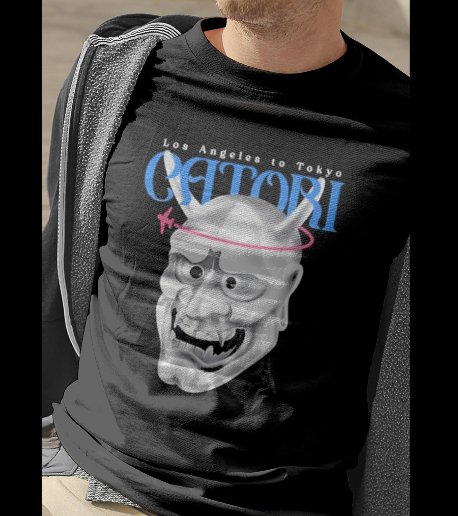 Los Angeles To Tokyo Catori Oni Mask T-Shirt