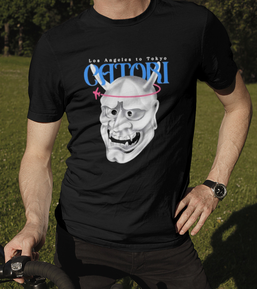 Los Angeles To Tokyo Catori Oni Mask T-Shirt