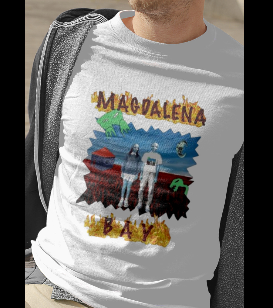 Magdalena Bay Mercurialworld Surreal Landscape With Alien Figures T-Shirt