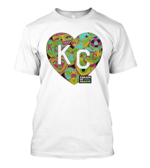 KC Heart Parade Of Hearts Multicolor T-Shirt