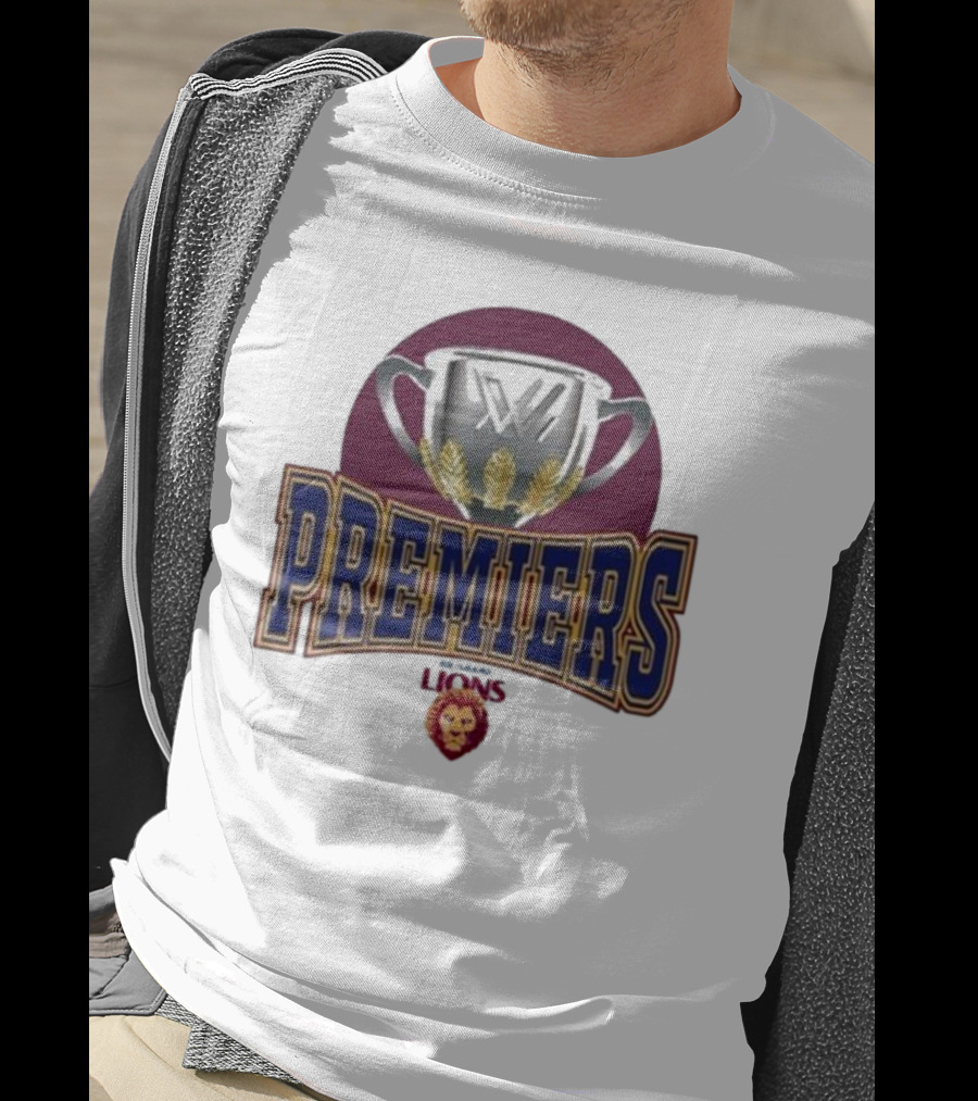 Premiers AFLW Brisbane Lions Champion Trophy T-Shirt