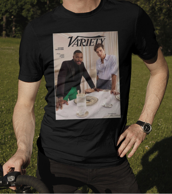 Variety Magazine Cover Featuring Colman Domingo And Jacob Elordi For Actors On Actors Series T-Shirt