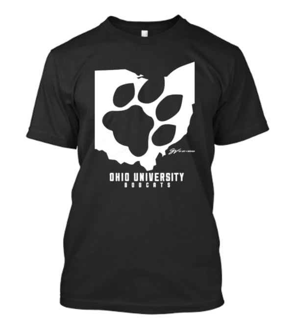 Ohio University Bobcats Paw Prints T-Shirt