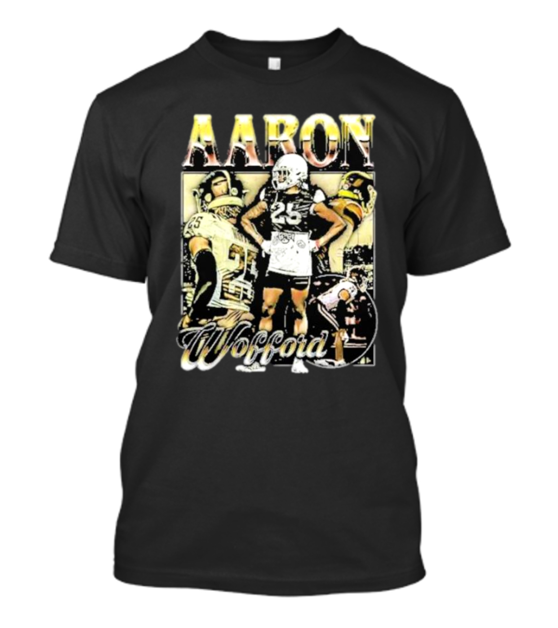 Aaron Wofford Vintage Lightweight Football Player Graphics T-Shirt
