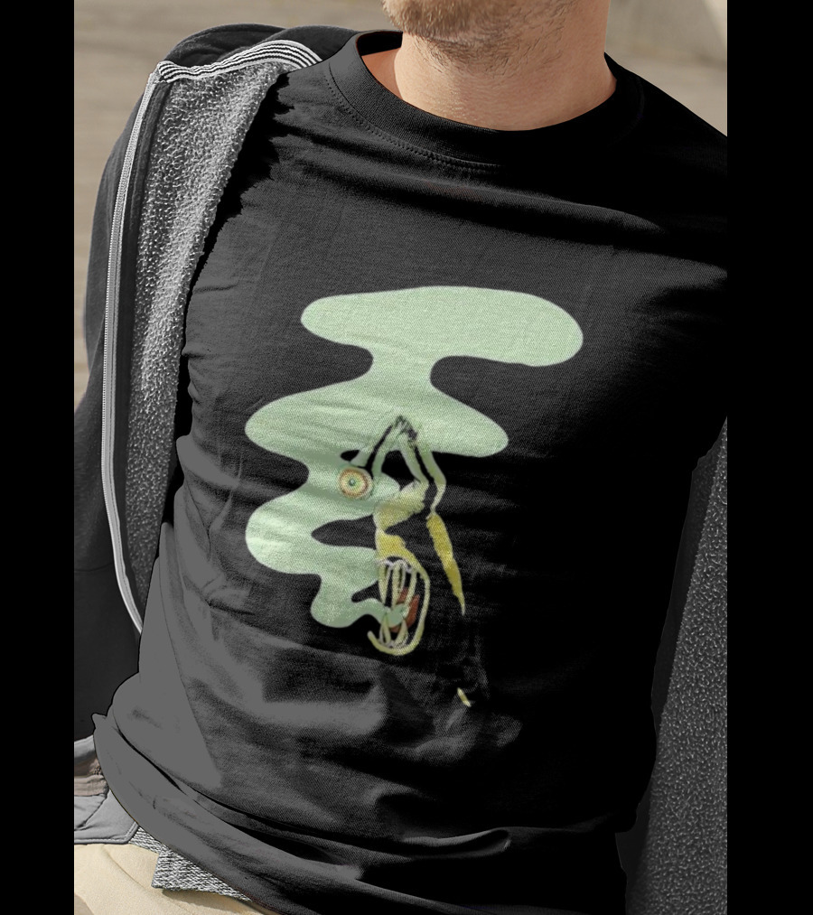 Whale Healer Surreal Creature With Abstract Eye And Vapor Trail T-Shirt