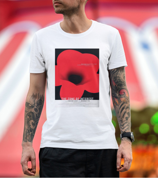 Premium T-Shirt: The Zone of Interest Jonathan Glazer December 15th Red Flower T-Shirt The Zone of Interest Jonathan Glazer December 15th Red Flower T-Shirt