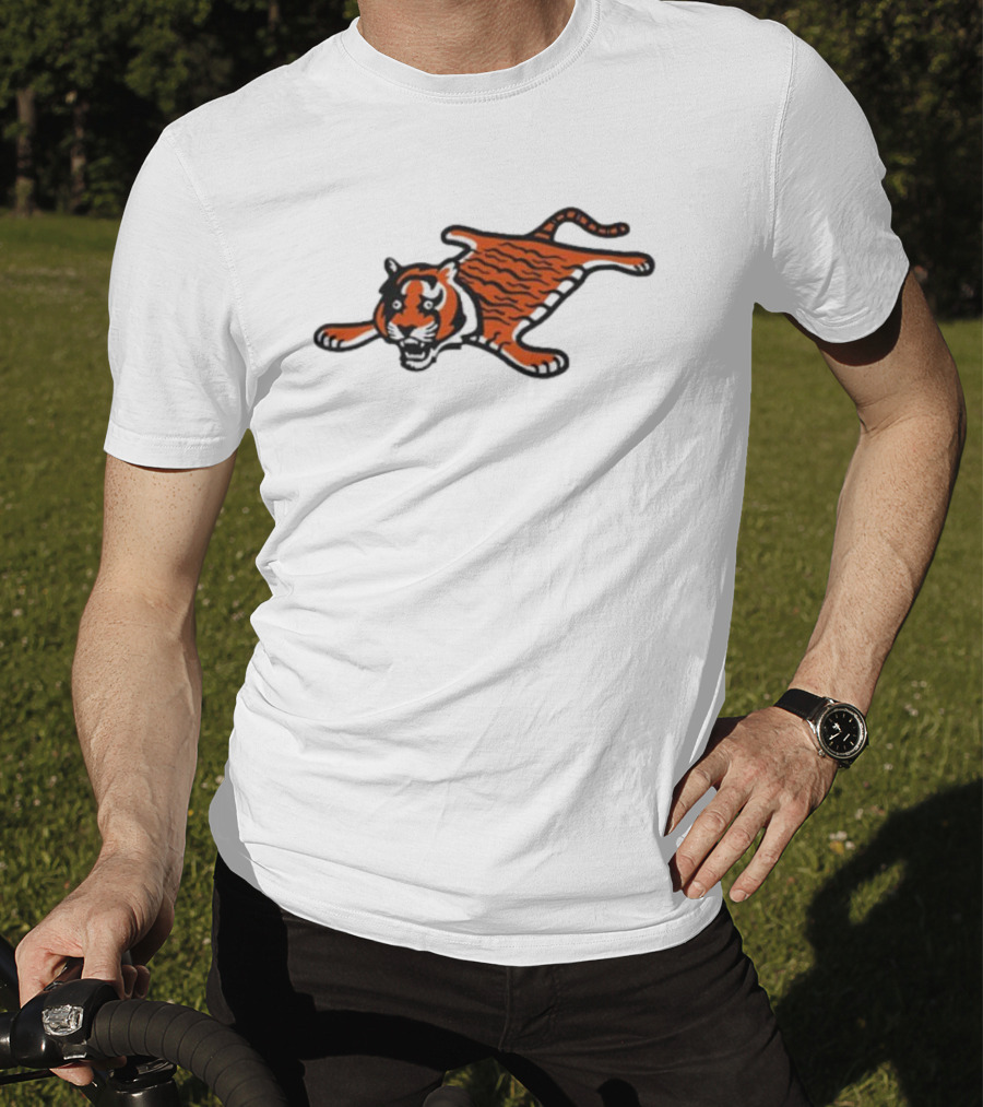Cincinnati Bengals Funny Flat Mascot Tiger T-Shirt