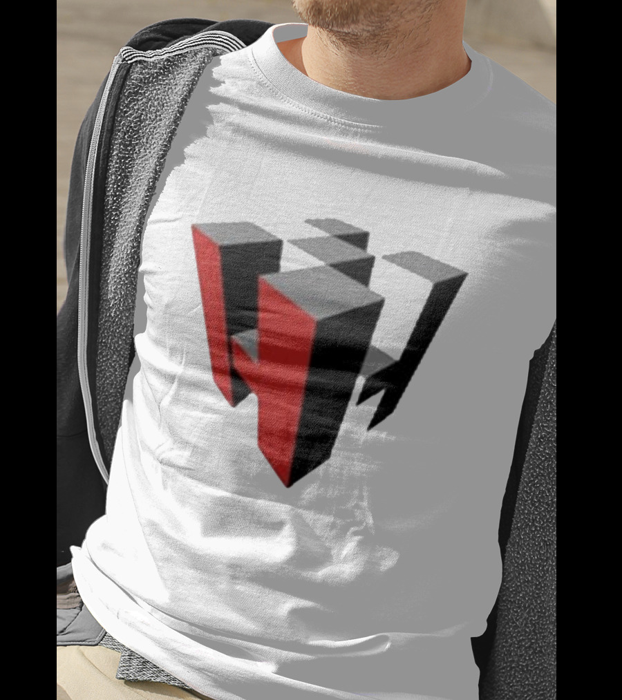 Hoonigan Big Block Red Black 3D Checkerboard T-Shirt