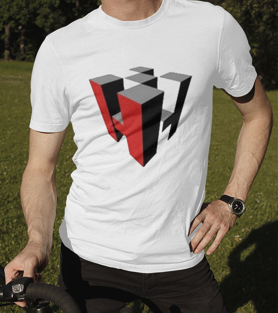Hoonigan Big Block Red Black 3D Checkerboard T-Shirt
