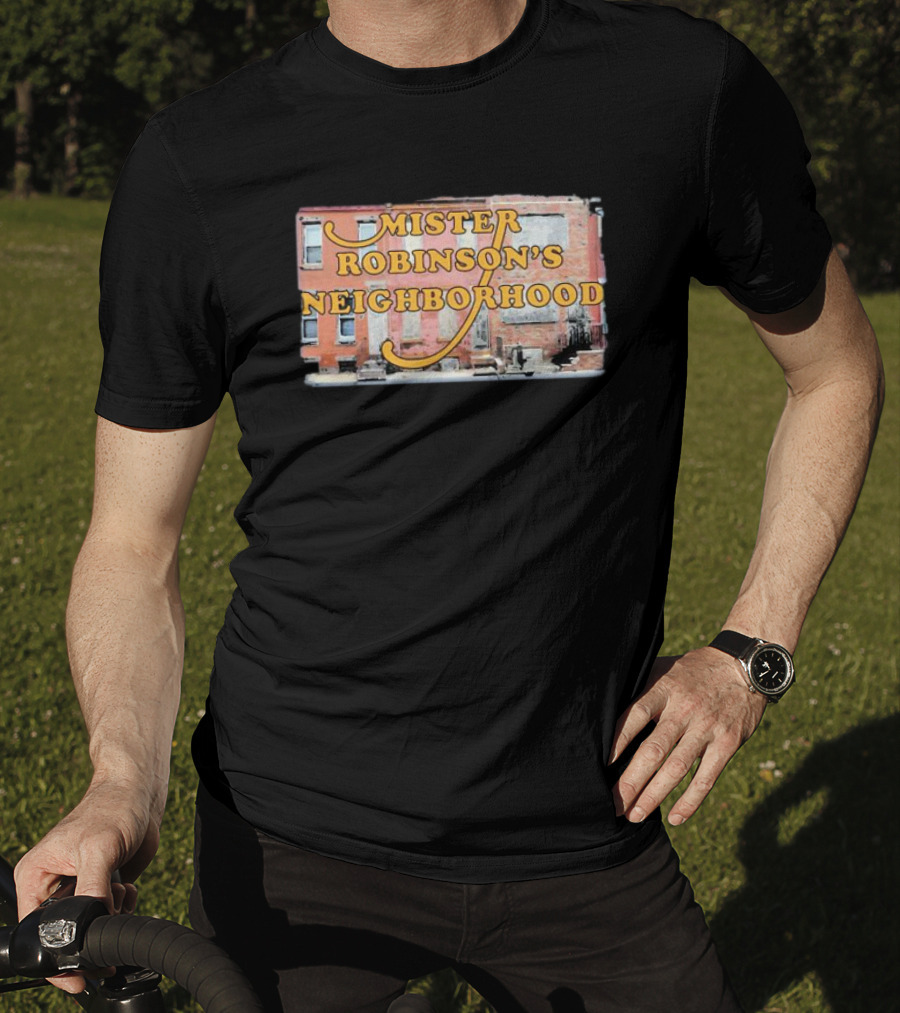 Mister Robinson's Neighborhood Urban Background Image T-Shirt