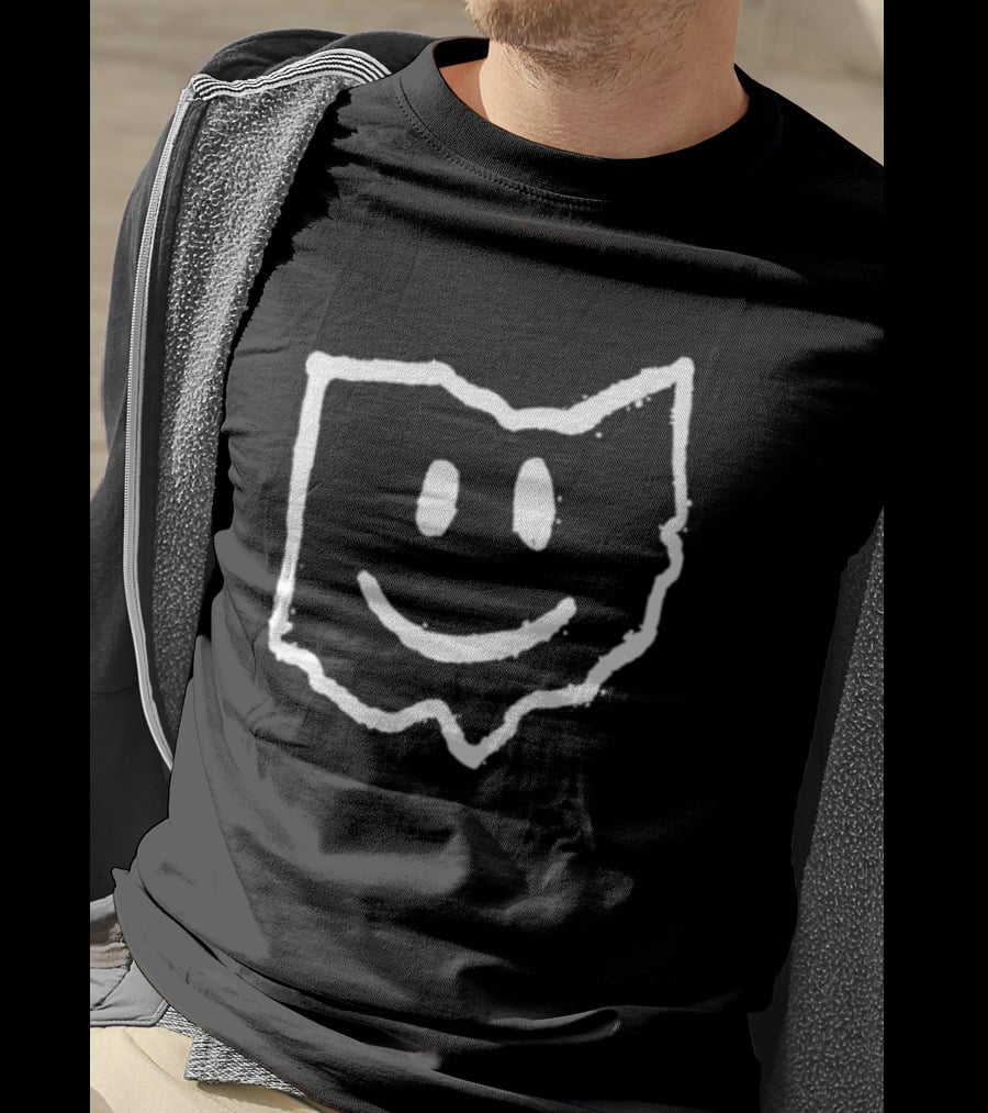 Ohio State Smiley Face Outline T-Shirt