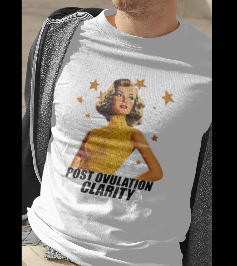 Retro Starburst Woman With Post Ovulation Clarity T-Shirt