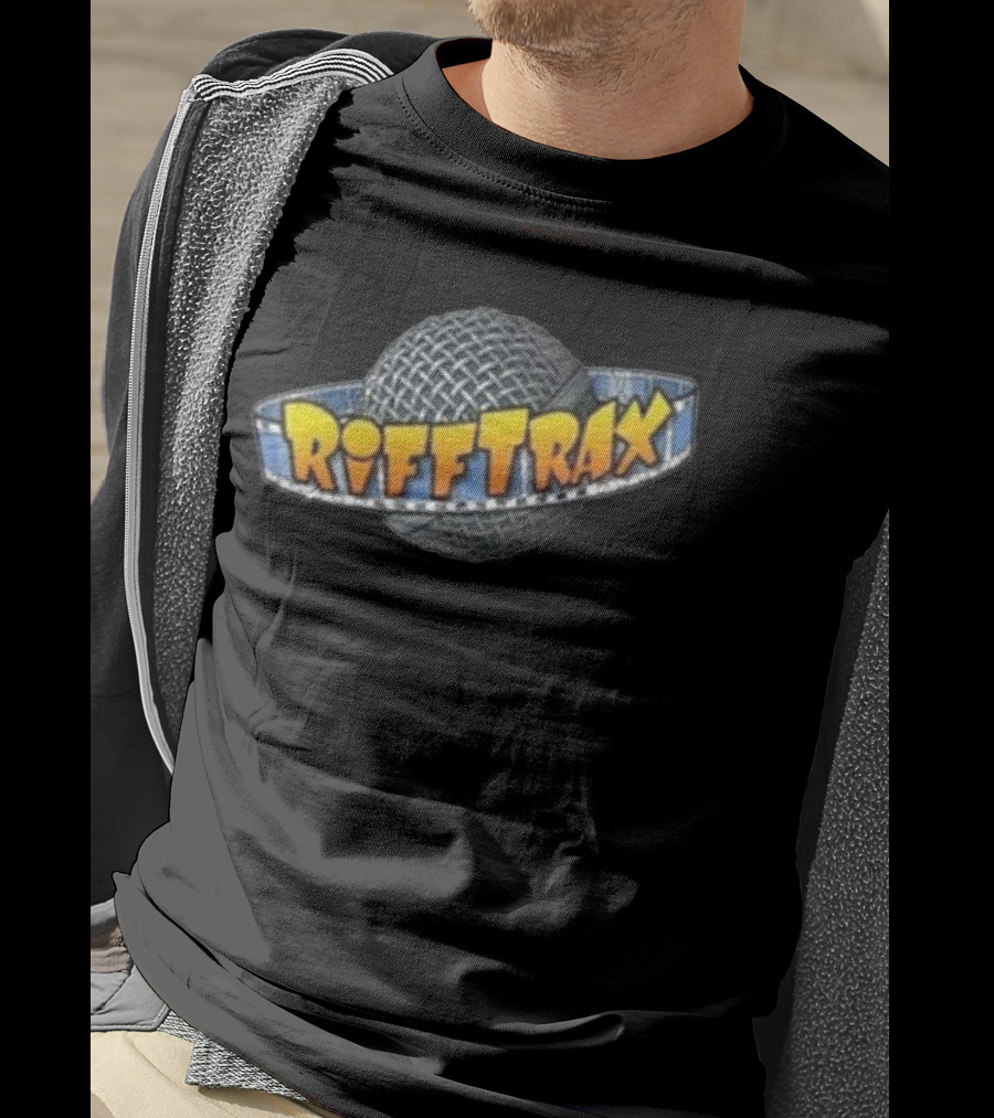 Riffplanet Rifftrax Microphone Planet Branding T-Shirt