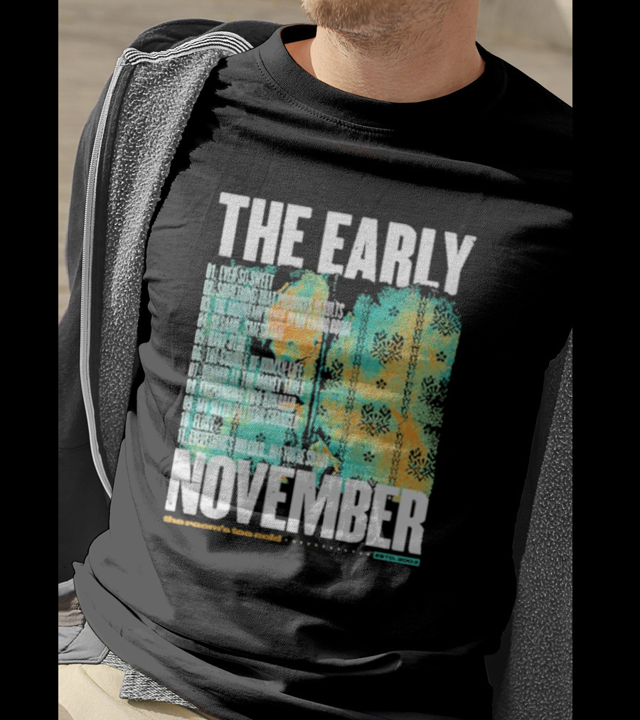 THE EARLY NOVEMBER The Room's Too Cold Tracklist 2003 T-Shirt