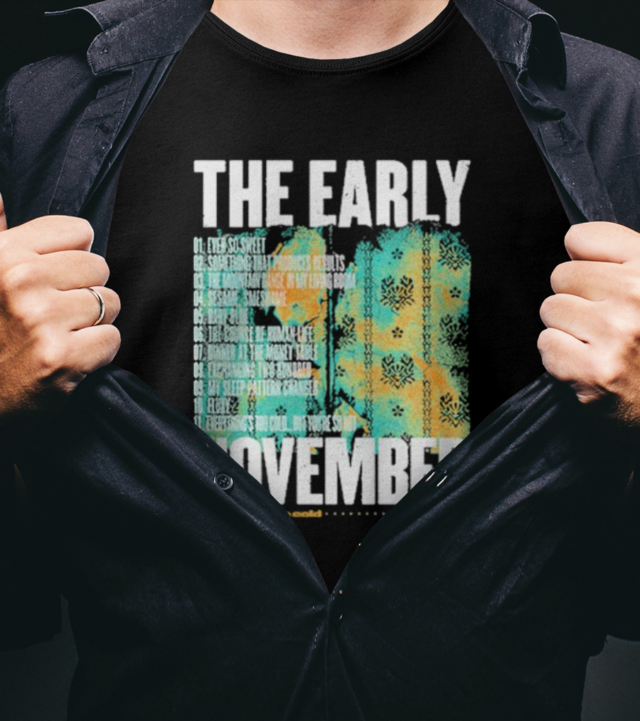 THE EARLY NOVEMBER The Room's Too Cold Tracklist 2003 T-Shirt