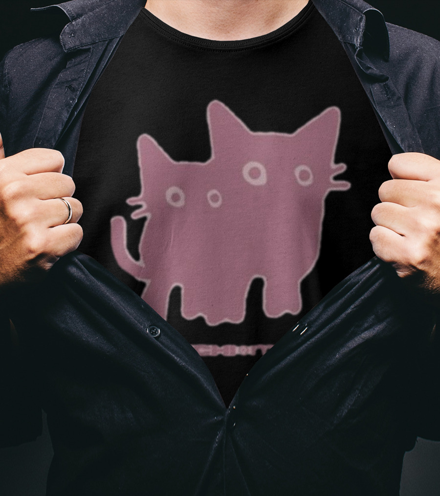 Twins Cat Kimchi Miso Retro Feline Duo T-Shirt