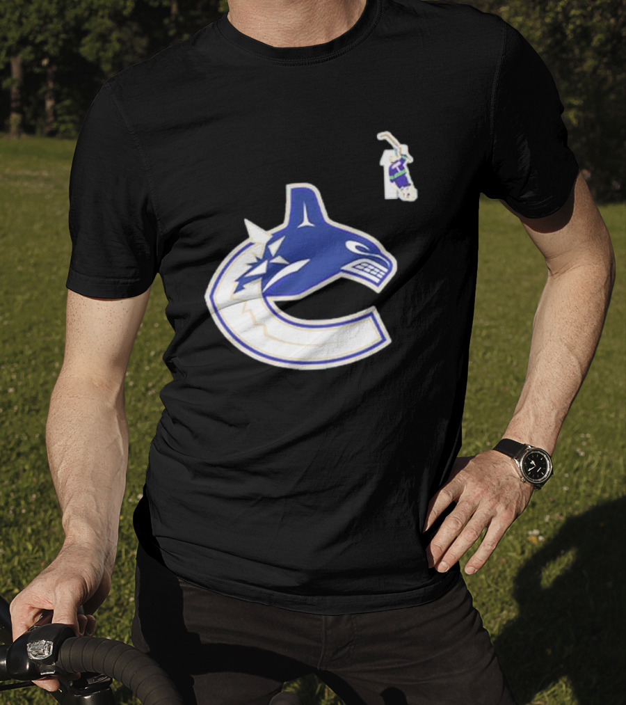 Luongo #1 Vancouver Canucks Orca Logo Ring Of Honour T-Shirt