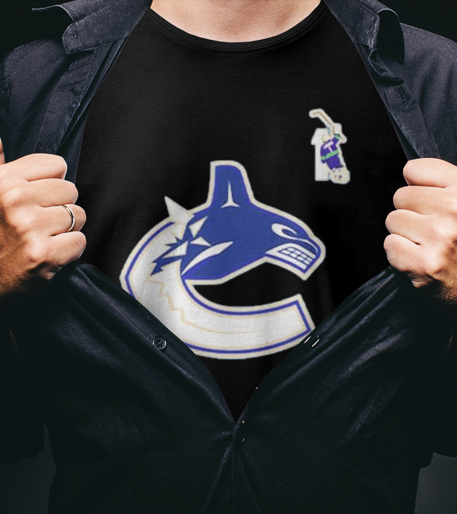 Luongo #1 Vancouver Canucks Orca Logo Ring Of Honour T-Shirt