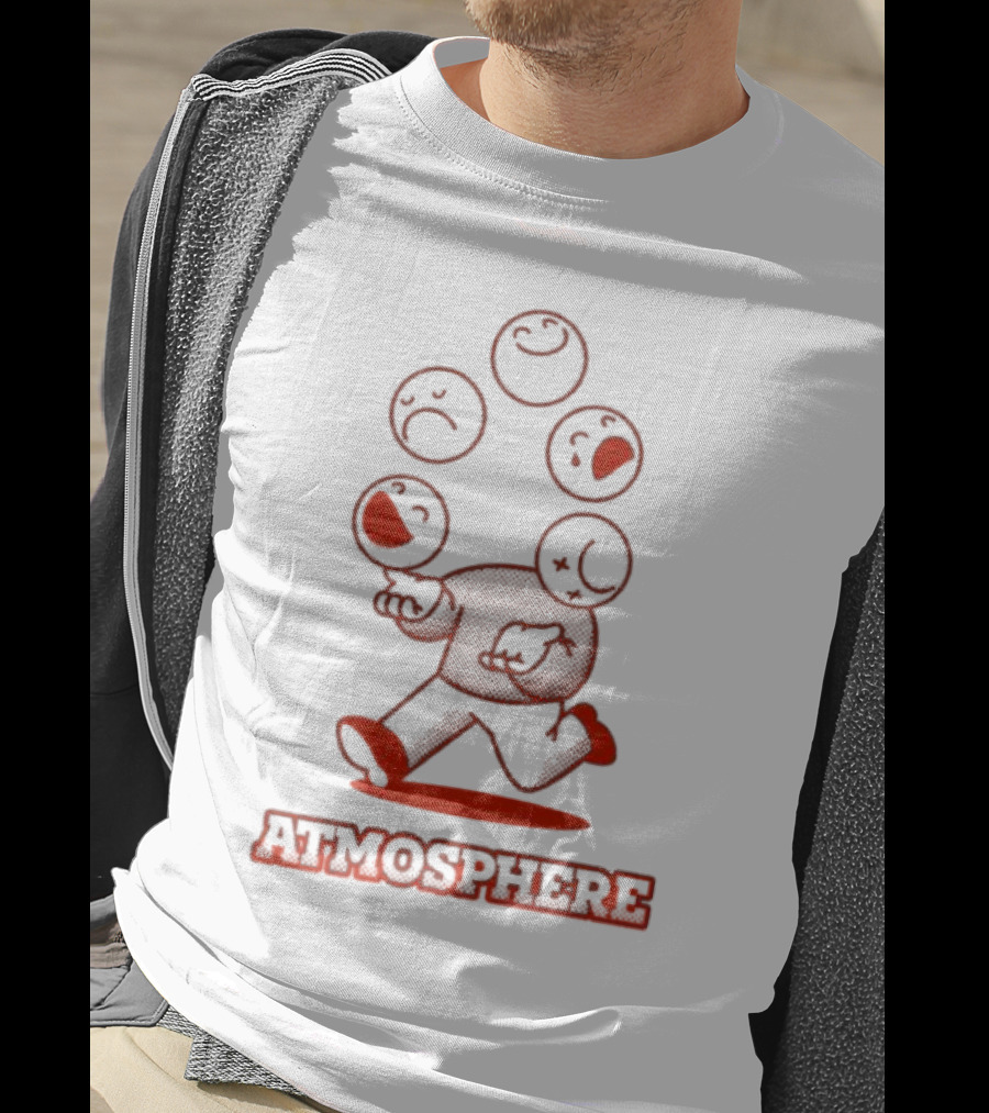 Atmosphere Juggle Retro Emoticon Character T-Shirt