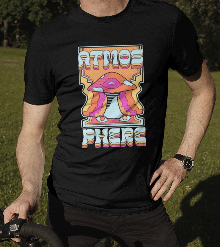 Atmosphere Mushroom Retro Perspective T-Shirt