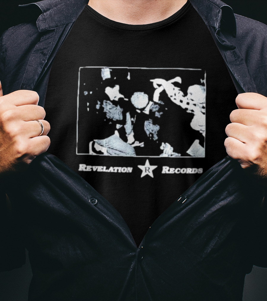 Revelation Records Star Logo With Band Performance Scene T-Shirt