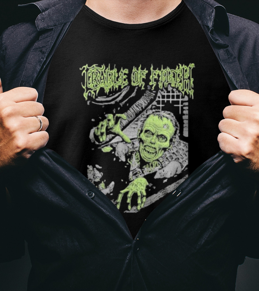Cradle Of Filth Zombie Breaking Through Wall T-Shirt