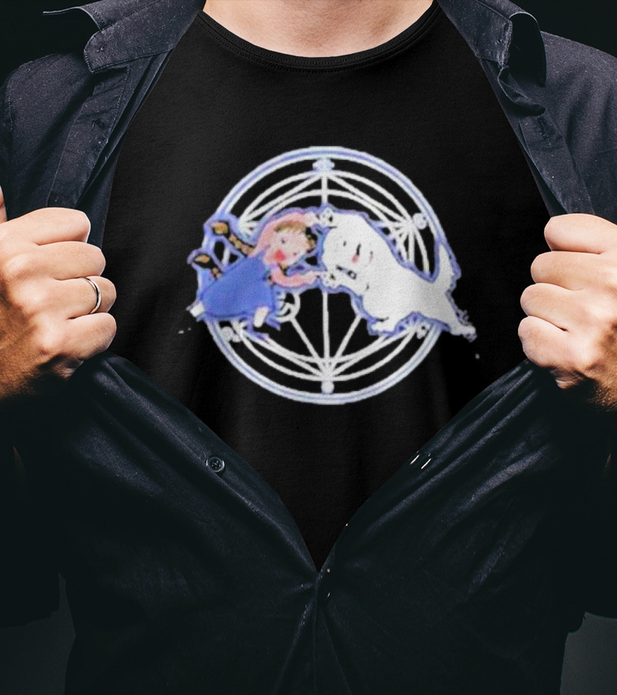 Nina And Dog Fusion Circle Symbol Anime T-Shirt