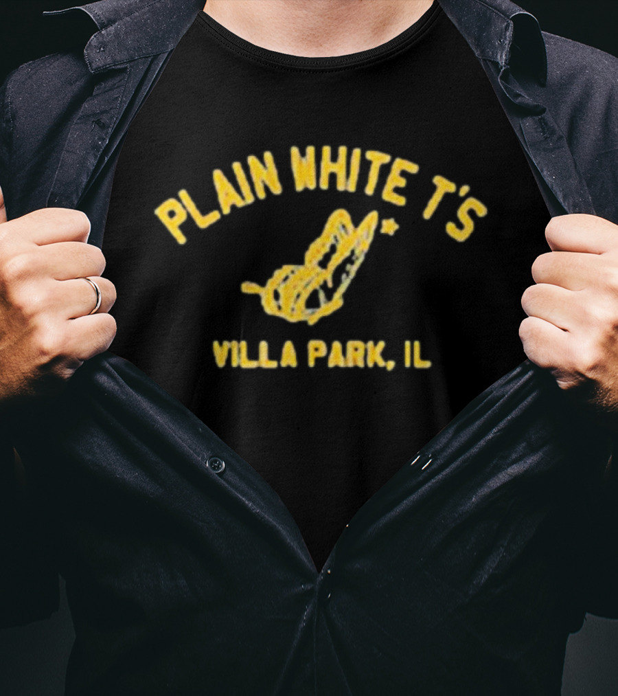Plain White T’s Villa Park IL Yellow Butterfly T-Shirt