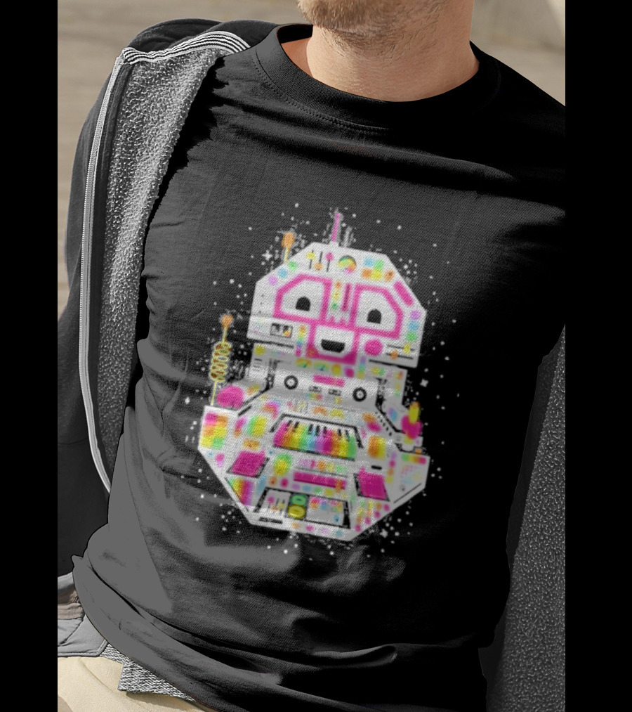 STS9 Reflect Refract Neon Robot T-Shirt