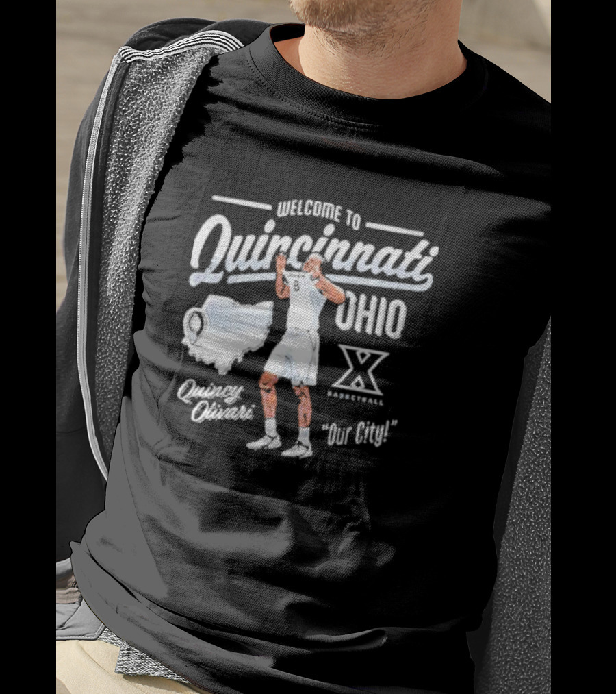 Quincy Olivari Xavier Basketball Cincinnati Ohio Our City T-Shirt